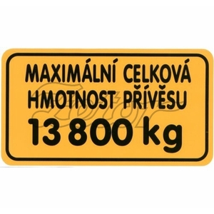 Hmot.přív.13800 kg (FRTP)
