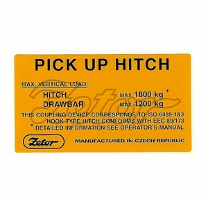 Štítek - 3000 kg *