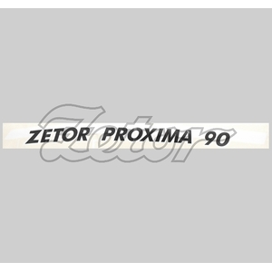 Nápis Zetor Proxima 90 levý