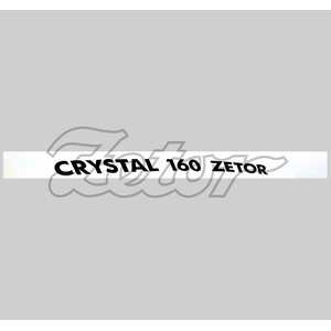 Nápis ZETOR CRYSTAL 160 pravý