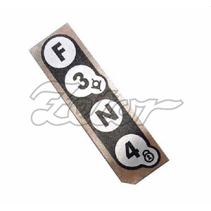 Štítek rychlospojek - F3N4  MT (P)