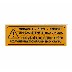 Štítek upozornění (P,F)