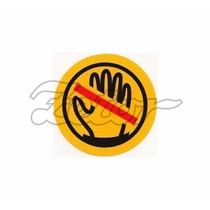 Výstražný štítek - ruka (P,F)