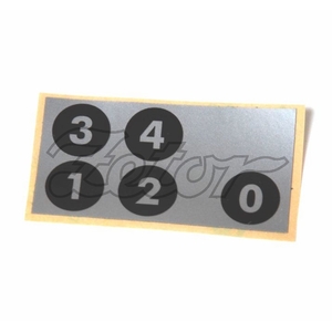 Štítek - 0,1,2,3,4 MT (P)