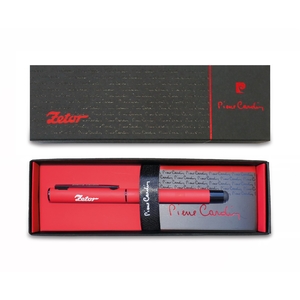Pierre-Cardin-Kugelschreiber aus Metall, mit Stylus, rot