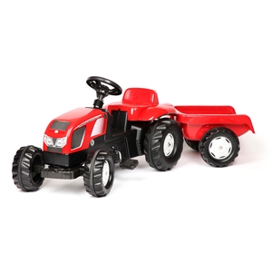 Pedal tractor with trail for children 
